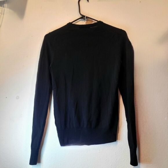 Uniqlo Wool XS Black Crewneck Sweater - Picture 3 of 5